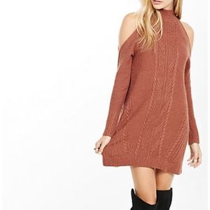 Express off the shoulder sweater dress